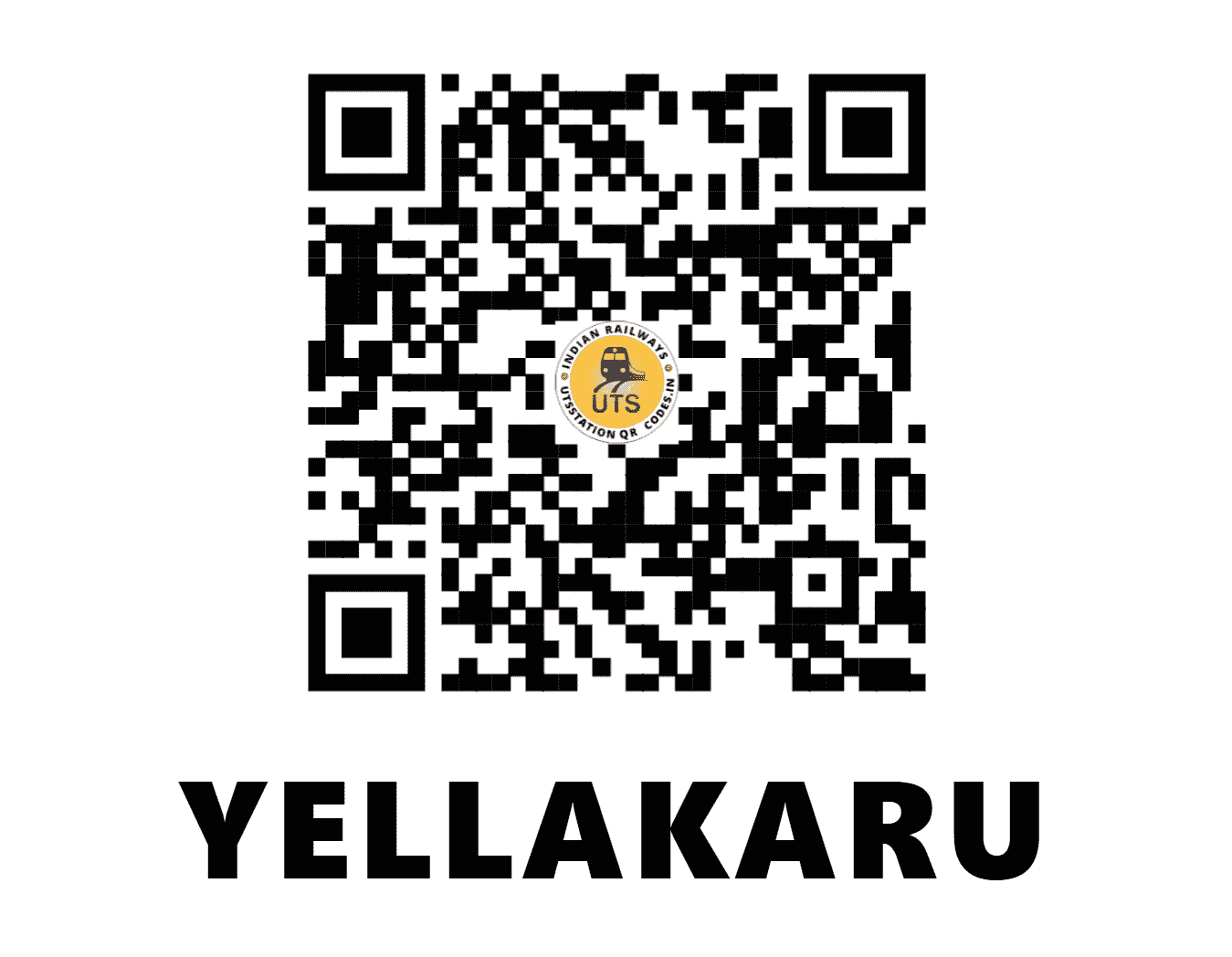 UTS QR Code for YELLAKARU - YLK (SC - ANDHRA PRADESH)
